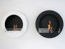 Black Bioethanol Fireplace for the Wall