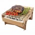 CasusGrill eco-friendly single use grill made of bamboo and cardboard