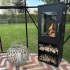 Cheyenne freestanding bioethanol fireplace in wood-burner stove style