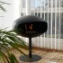 Cocoon Pedestal in black with black base