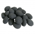 24 Black ceramic pebbles