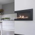 Corner bio fireplace 90 cm (right)