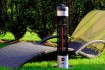 Silver under table patio heater
