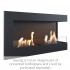 Corner bio fireplace 90 cm (right)
