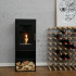 Cheyenne freestanding bioethanol fireplace in wood-burner stove style