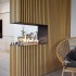 Foco Room Divider 800 - 80 cm wide room divider bioethanol fireplace