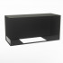 Foco Corner Left 1000 hybrid fireplace for built-in installation