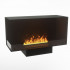 Foco Corner Left 1000 hybrid fireplace for built-in installation