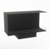 Foco Corner Right 1000 hybrid fireplace for built-in installation