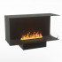 Foco Corner Right 1000 hybrid fireplace for built-in installation