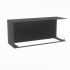 Foco Corner Right 1200 hybrid fireplace for built-in installation