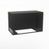 Foco Corner Left 800 hybrid fireplace for built-in installation