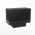 Foco Corner Left 800 hybrid fireplace for built-in installation