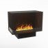 Foco Corner Left 800 hybrid fireplace for built-in installation