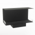 Foco Three 1000 hybrid fireplace for built-in installation