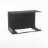Foco Three 800 hybrid fireplace for built-in installation