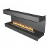 Three-sided Planika fireplace