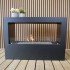 ScandiFlames Lansing L - Black Bioethanol Fireplace
