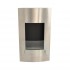 Uniquely designed bio ethanol wall fireplace with a glass window panel
