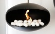 24 White ceramic pebbles