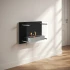 Black Wall Mounted Fireplace