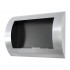 Ocean - Bioethanol wall fireplace in steel with a length of 60 cm