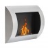Ocean - Bioethanol wall fireplace in steel with a length of 60 cm
