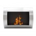 Ocean - Bioethanol wall fireplace in steel with a length of 60 cm