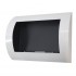 Ocean - Low-cost wall fireplace in white with a length of 60 cm