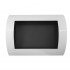 Ocean - Low-cost wall fireplace in white with a length of 60 cm