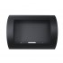 Ocean - Low-cost wall fireplace in black with a length of 60 cm