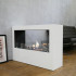 ScandiFlames Lansing L - White Bioethanol Fireplace