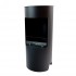 Montgomery Black open free-standing bioethanol fireplace in wood stove design