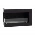 Left-sided ethanol corner fireplace for in wall installation