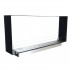 Foco Two 1200 Slim – modern built-in tunnel bioethanol fireplace with tempered glass panels
