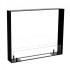 Foco Two 600 Ultra Slim - See-through built-in bioethanol fireplace with tempered glass panels