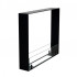 Foco Two 600 Ultra Slim - See-through built-in bioethanol fireplace with tempered glass panels