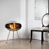 Cocoon Terra fire in polished steel 