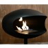 Cocoon Pedestal in black with black base