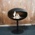 Cocoon Pedestal in black with black base