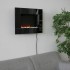 Wall mounted fireplace in black - cheap
