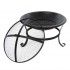 Atlanta firepit in black