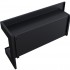 Corner bio fireplace 90 cm (right)