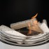 Six pieces of ceramic wood- style logs