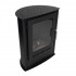 Carson - Small black bioethanol fireplace in wood stove style