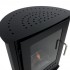 Carson - Small black bioethanol fireplace in wood stove style