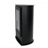 Carson - Small black bioethanol fireplace in wood stove style