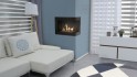 Corner bio fireplace 90 cm (right)