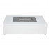 Small London table bio fire in white 