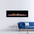 Merseyside Black Electric Fireplace